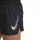 Nike Pantaloncini Running Swoosh Nero Bianco Donna