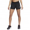 Nike Pantaloncini Running Swoosh Nero Bianco Donna