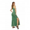 4Giveness Abito Da Spiaggia Lungo Lurex Verde Donna