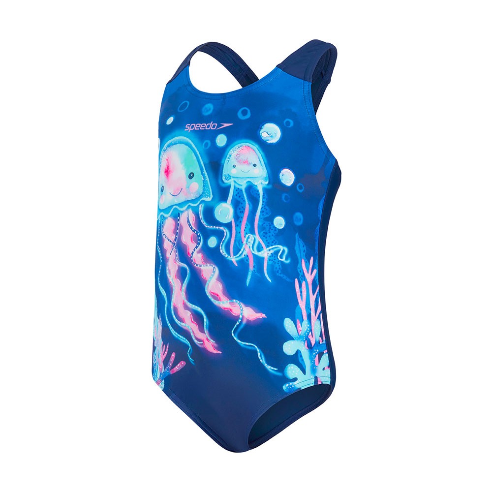Speedo Costume Intero Piscina Jellyfish Blu Rosa Neonato