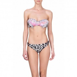 Effek Bikini Fascia Perline Marrone Donna