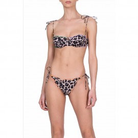 Effek Bikini Ferretto Maculato Marrone Donna