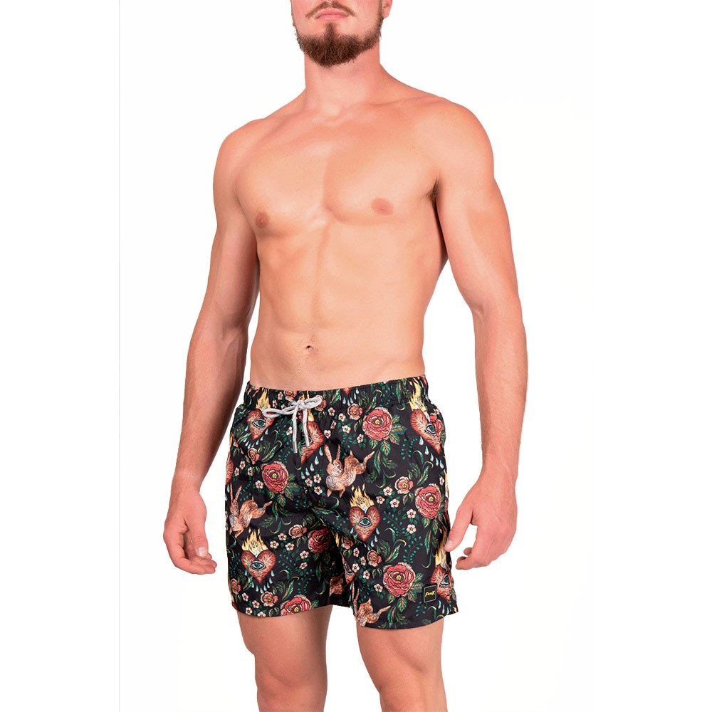 Effek Costume Boxer Fantasia Tatoo Nero Uomo S