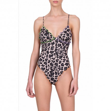 Effek Monokini Maculato Marrone Donna