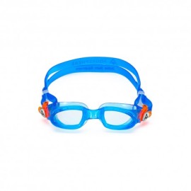 Aqua Sphere Occhialini Nuoto Moby Kid Clear Lens Blu Arancio Bambino