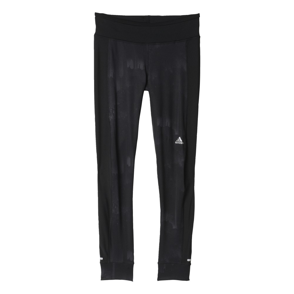 Image of ADIDAS long tight run response graphic warm black donna XS