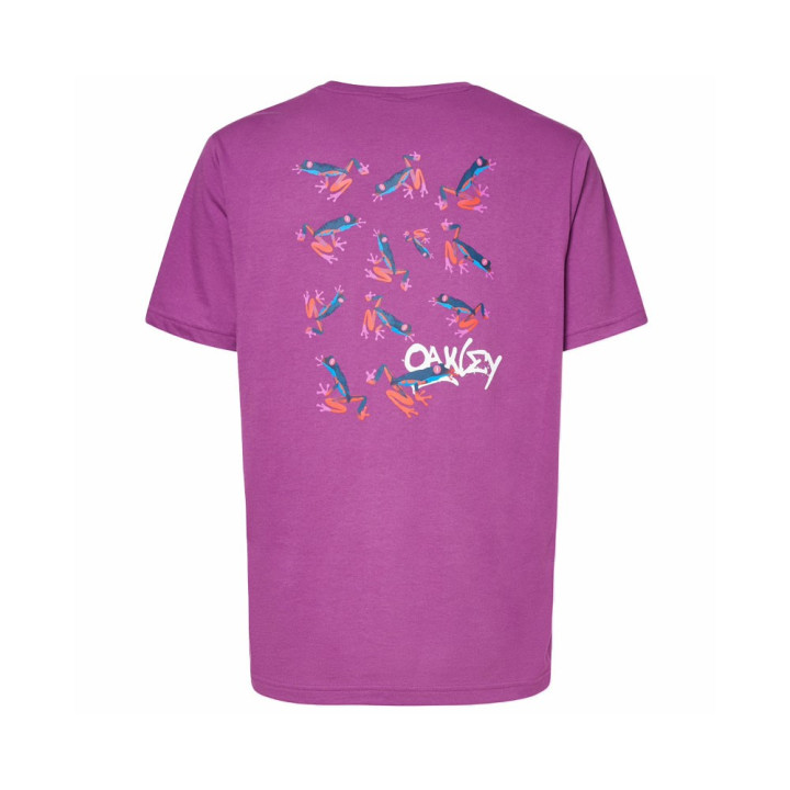 Oakley T-Shirt Logo Rane Viola Uomo