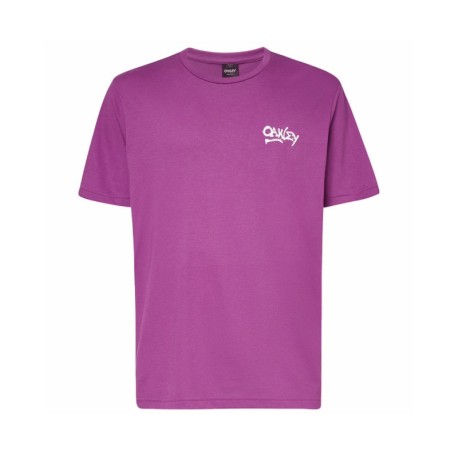 Oakley T-Shirt Logo Rane Viola Uomo