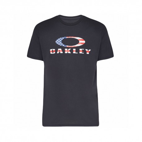 Oakley T-Shirt Logo Usa Nero Uomo