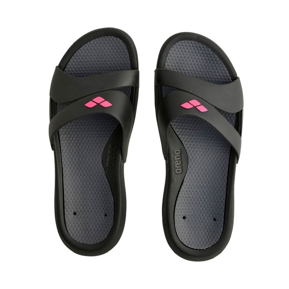 Arena Ciabatte Piscina Nina Nero Fucsia Donna EUR 41