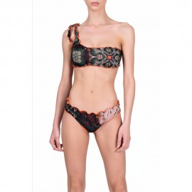 Effek Bikini Fascia Monospalla Verde Donna