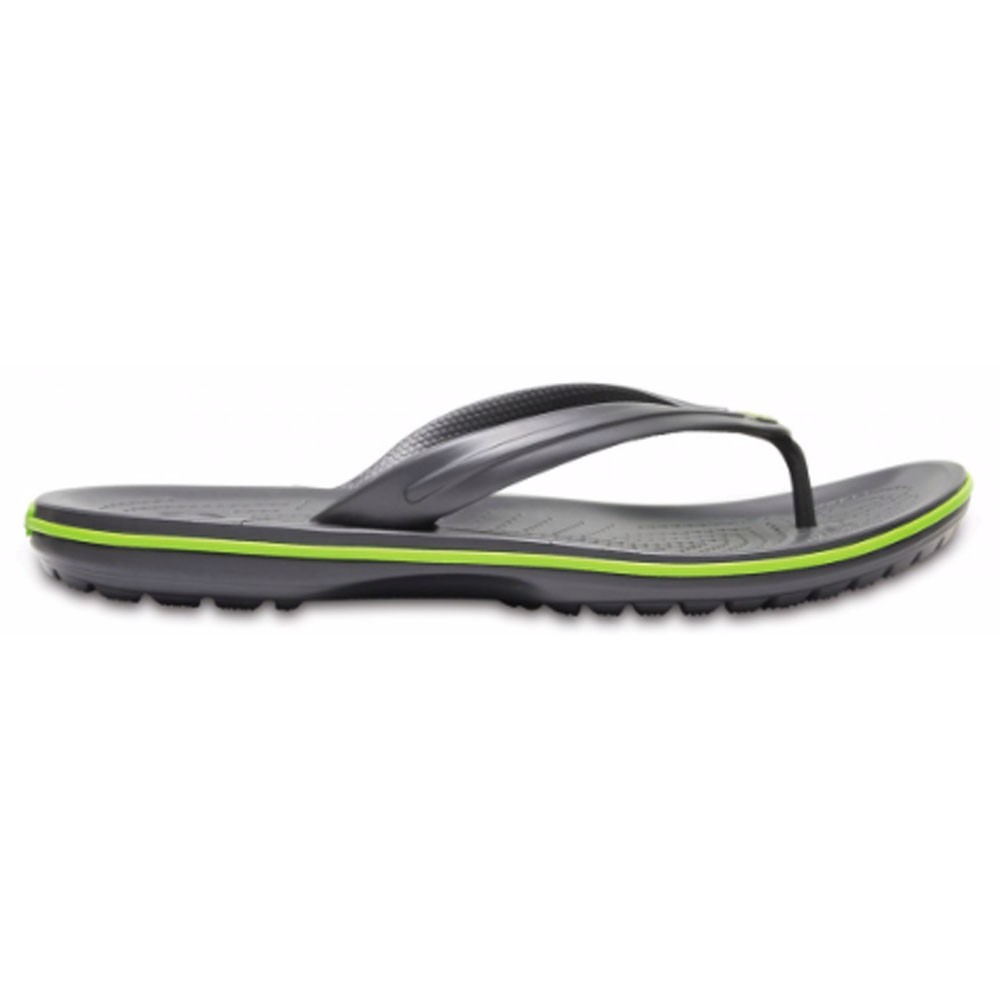 Crocs Infradito Flip Grigio Verde - Ciabatte Mare Uomo US 9 / EUR 42/43