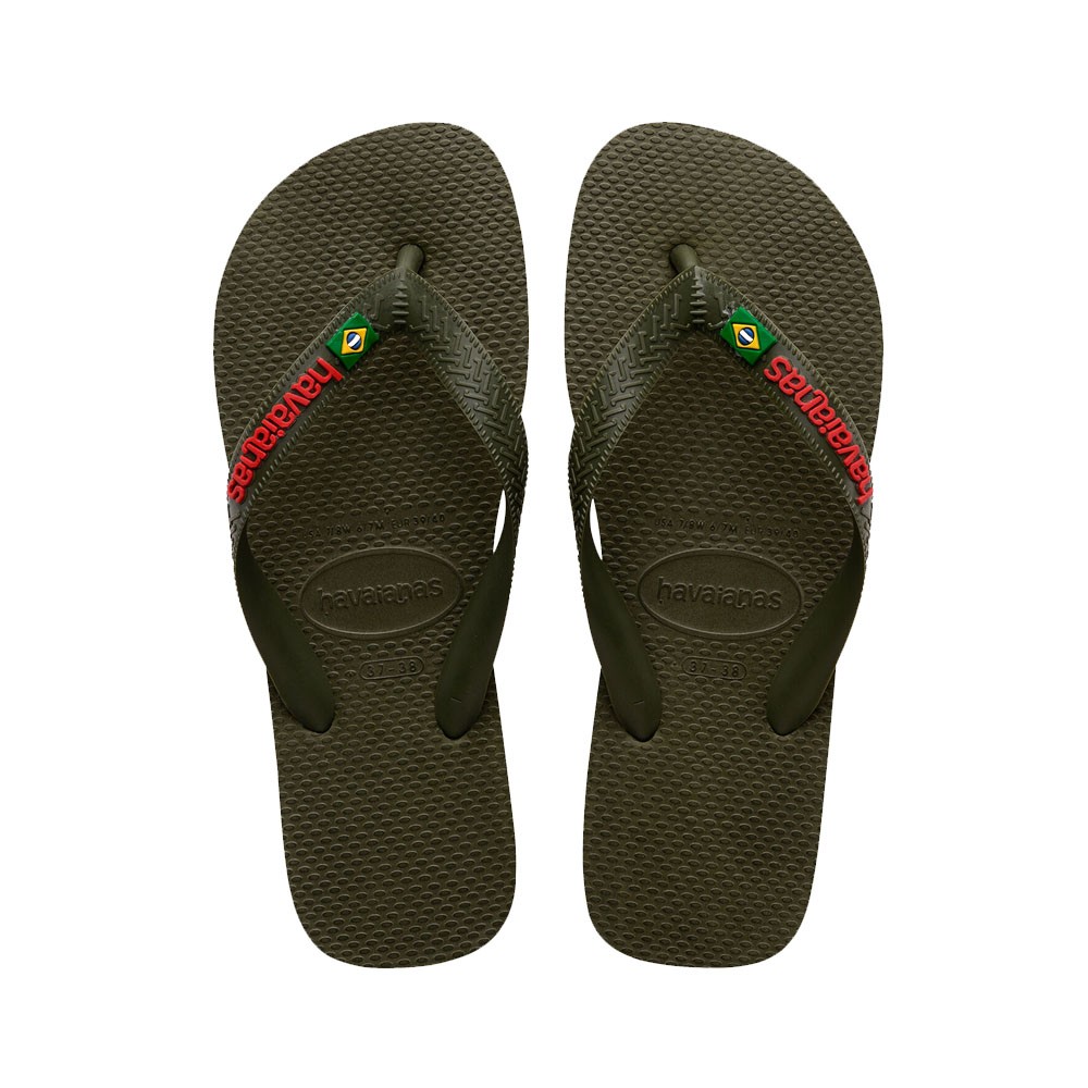 Havaianas Brasil Logo Verdone - Infradito Mare Uomo BRASIL 39/40 - EUR 41/42