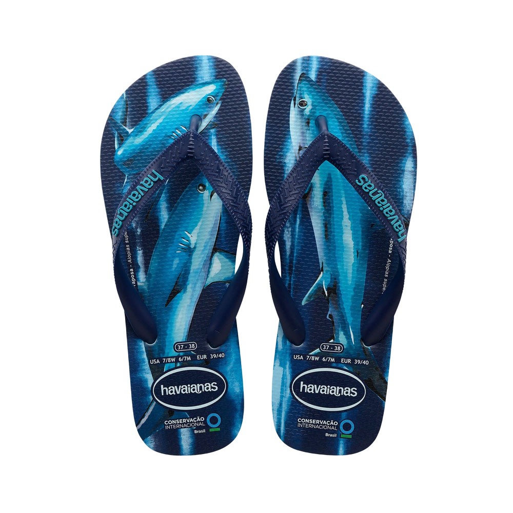 Havaianas Conservation Blu - Infradito Mare Uomo BRASIL 35/36 - EUR 37/38