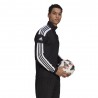 ADIDAS Felpa Calcio Zip Training Squadra 21 Nero Bianco Uomo