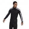 ADIDAS Felpa Calcio Zip Training Squadra 21 Nero Bianco Uomo