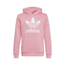 ADIDAS Originals Felpa Con Cappuccio Logo Rosa Bambina