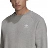 ADIDAS Originals Felpa Girocollo Logo Piccolo Grigio Uomo