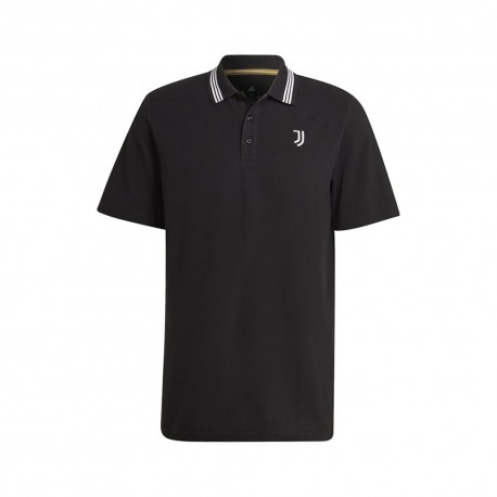 ADIDAS Polo Calcio Juve Q2 Nero Bianco Uomo