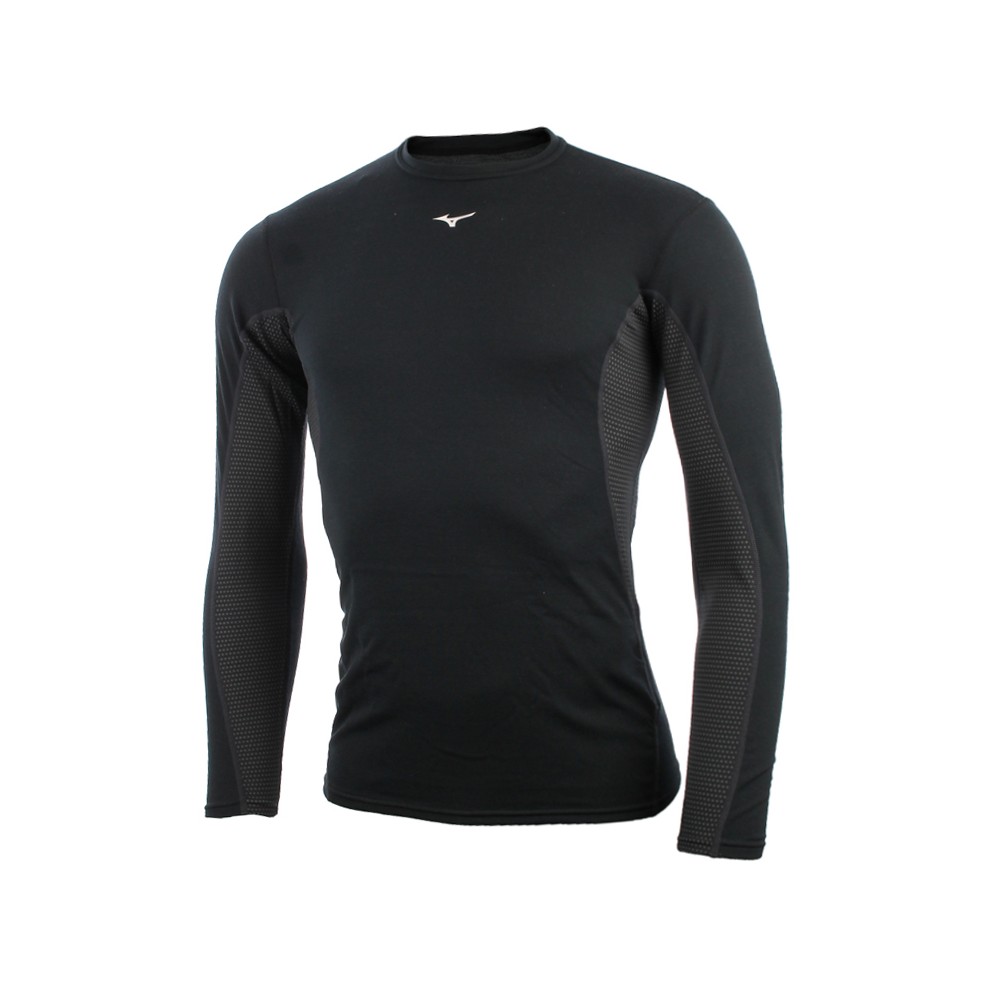 Mizuno Bt T-Shirt Ml Run Mid Weight Crew Black S