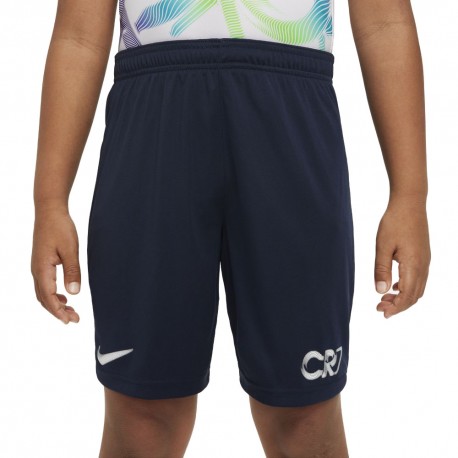 Nike Pantaloncini Calcio Cr7 Df Blu Silver Bambino