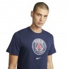 Nike Maglia Maniche Corte Psg Crest Blu Uomo