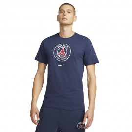 Nike Maglia Maniche Corte Psg Crest Blu Uomo