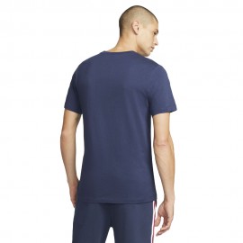 Nike Maglia Maniche Corte Psg Crest Blu Uomo