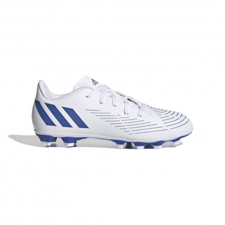 ADIDAS Predator Edge .4 Fxg Bianco Blu - Scarpe Da Calcio Bambino