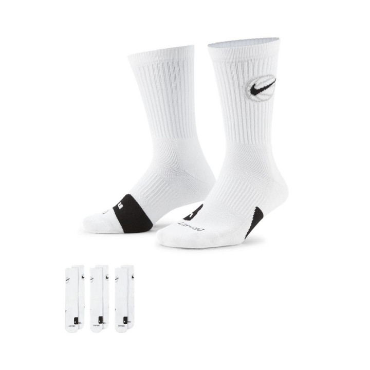 Nike Calze X3  Everyday Crew Bianco
