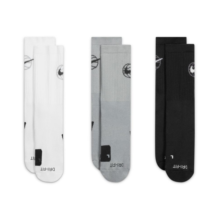 Calza X3 Everyday Crew Bianco Grigio Nero