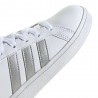 ADIDAS Grand Court 2.0 Gs Bianco Argento - Sneakers Bambina