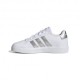 ADIDAS Grand Court 2.0 Gs Bianco Argento - Sneakers Bambina