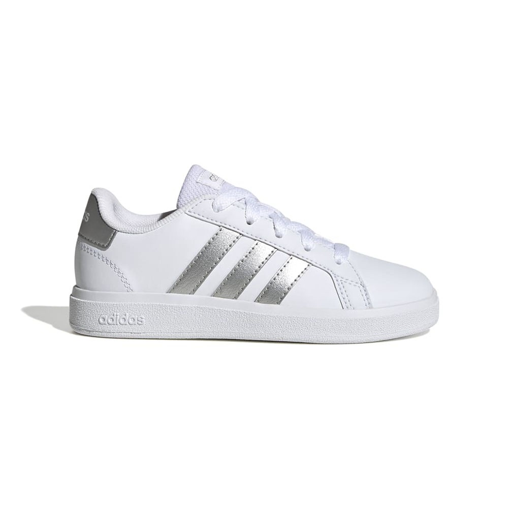 ADIDAS Grand Court 2.0 Gs Bianco Argento - Sneakers Bambina EUR 35 / UK 2.5