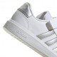 ADIDAS Grand Court 2.0 El K Ps Bianco Argento - Sneakers Bambina