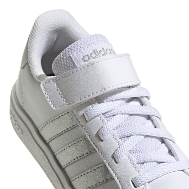 ADIDAS Court 2.0 El K Ps Bianco Argento - Sneakers Bambina