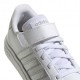 ADIDAS Grand Court 2.0 El K Ps Bianco Argento - Sneakers Bambina