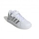 ADIDAS Grand Court 2.0 El K Ps Bianco Argento - Sneakers Bambina