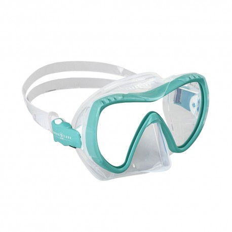 Aqualung Maschera Snorkeling Visionflex Midi Azzurro Donna