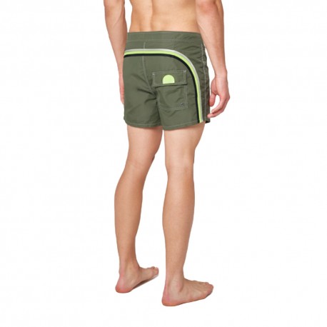 Sundek Boardshort Mare Dark Ar. Verde Uomo