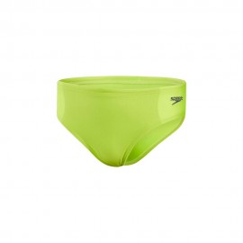 Speedo Costume Slip Logo Lime Navy Bambino