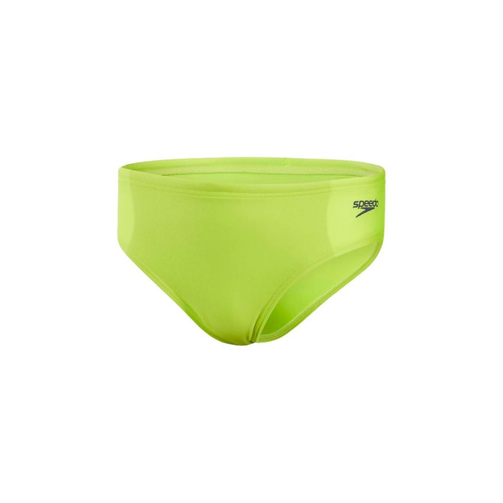 Speedo Costume Slip Logo Lime Navy Bambino 7-8 Anni