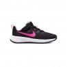 Nike Revolution 6 Ps Nero Fuxia - Sneakers Bambino