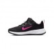 Nike Revolution 6 Ps Nero Fuxia - Sneakers Bambino