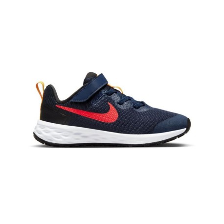 Nike Revolution 6 Ps Blu Arancio - Sneakers Bambino