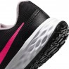 Nike Revolution 6 Gs Nero Fuxia - Sneakers Bambino