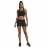 Nike Crop Top Running Aeroswift Nero Bianco Donna