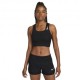 Nike Crop Top Running Aeroswift Nero Bianco Donna