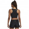 Nike Crop Top Running Aeroswift Nero Bianco Donna