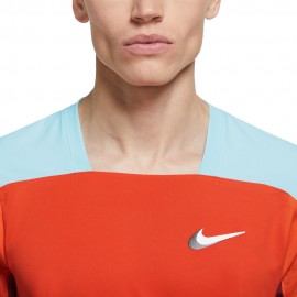 Nike Maglia Tennis Slam Top Ny Arancio Azzurro Uomo